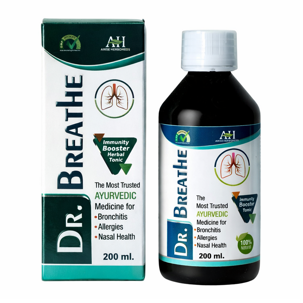 Dr. Breathe Ayurvedic Herbal Tonic | Immunity Booster & Respiratory Care (200ml)