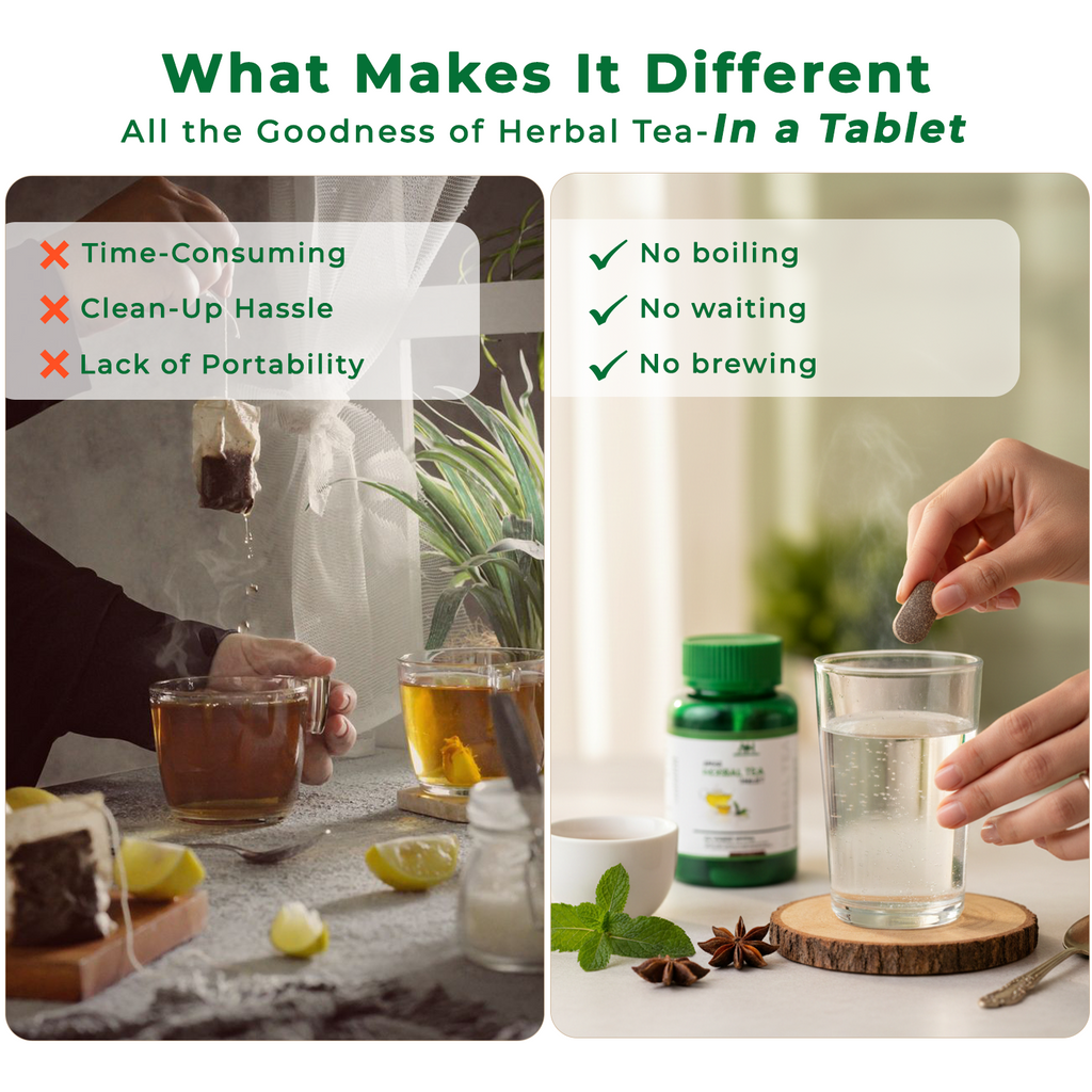 Arise Herbal Tea Tablets | Natural Weight Management & Immunity Booster (60 Tablets)
