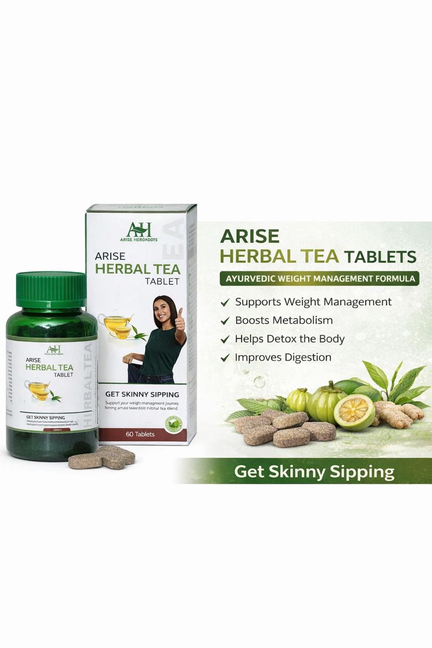 Arise Herbal Tea Tablets – Ayurvedic Weight Management Formula (60 Tablets)