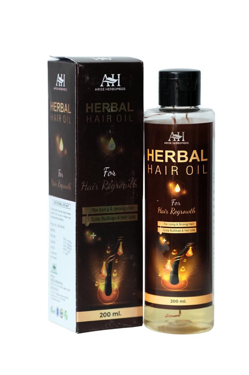 Arise Herbal Hair Oil – Ayurvedic Oil for Hair Regrowth & Hair Fall Control (200ml)